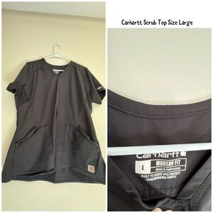 Carhartt Women's Black Scrub Top